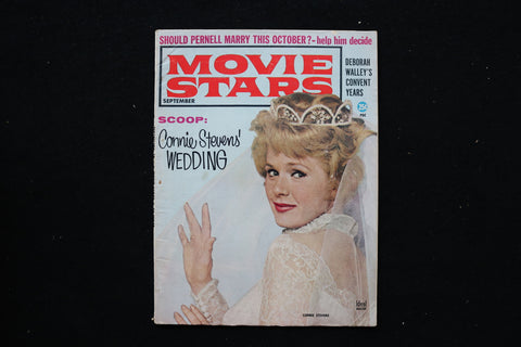 1961 SEPTEMBER MOVIE STARS MAGAZINE - CONNIE STEVENS COVER - E 24578