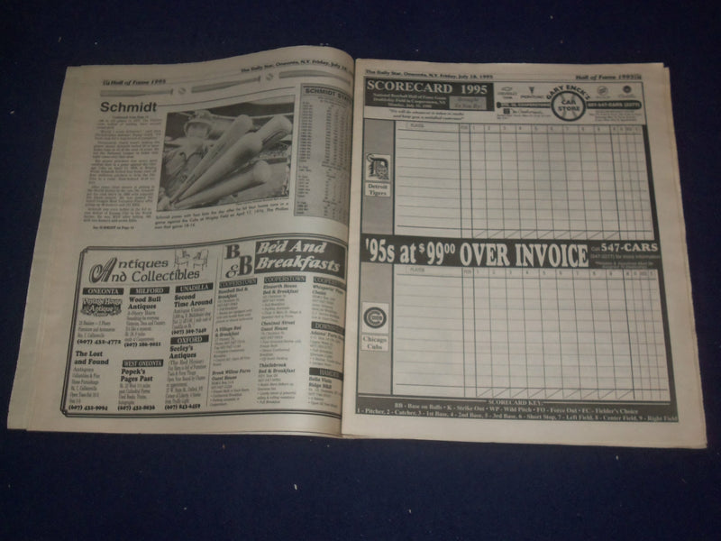 1995 JULY 28 THE DAILY STAR HALL OF FAME 1995 SUPPLEMENT - ONEOTA, NY - ST 6821
