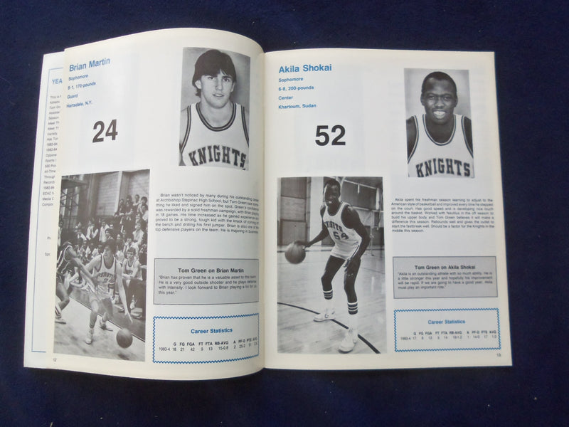 1983-86 FAIRLEIGH DICKINSON MEN'S & WOMEN'S BSKT YEARBOOOKS -LOT OF 11-O 2890D