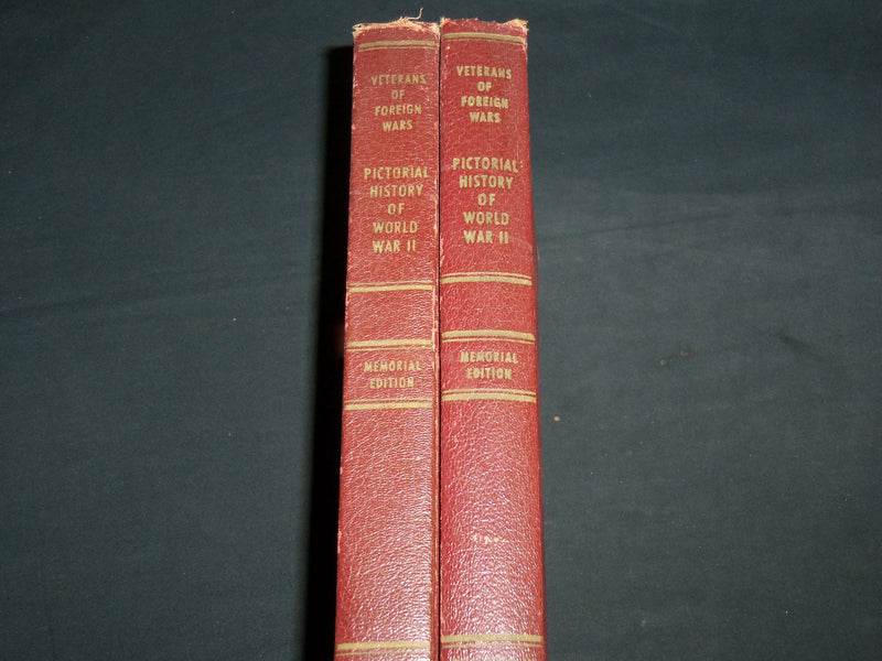 1951 PICTORIAL HISTORY OF WWII VOLUME 1 & 2 - MEMORIAL EDITIONS - KD 6809