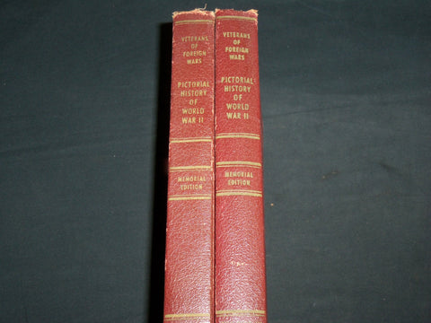 1951 PICTORIAL HISTORY OF WWII VOLUME 1 & 2 - MEMORIAL EDITIONS - KD 6809