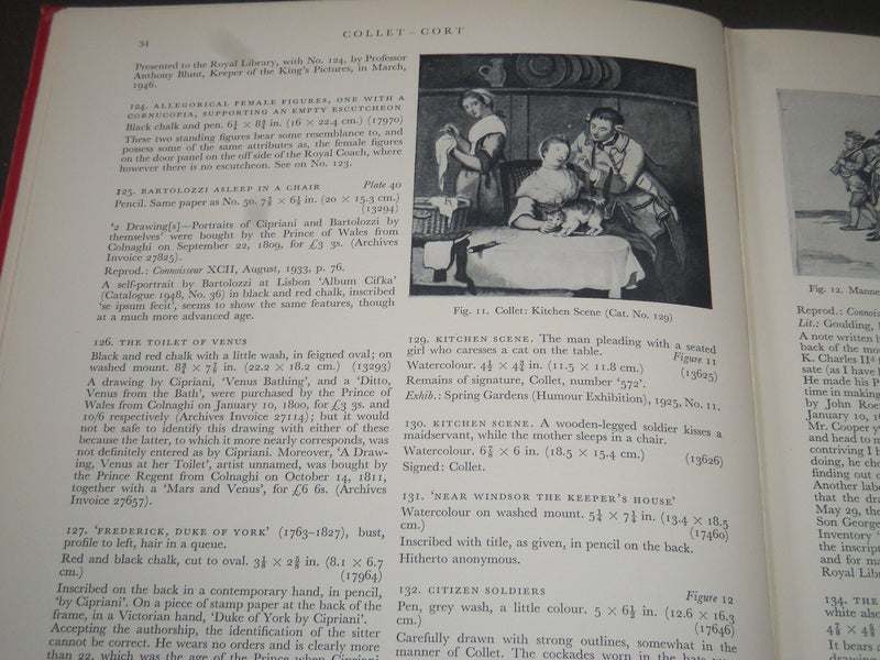 1950 ENGLISH DRAWINGS AT WINDSOR CASTLE BY A. P. OPPE HARDCOVER BOOK - KD 3885