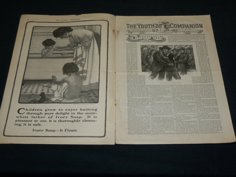 1902 JULY 3 YOUTH'S COMPANION MAGAZINE - FOURTH OF JULY COVER - LONDON - ST 530U