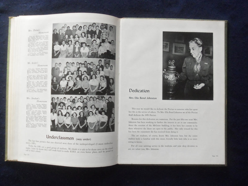 1950 PIERIAN RICHMOND HIGH SCHOOL YEARBOOK - RICHMOND, INDIANA - YB 1926M