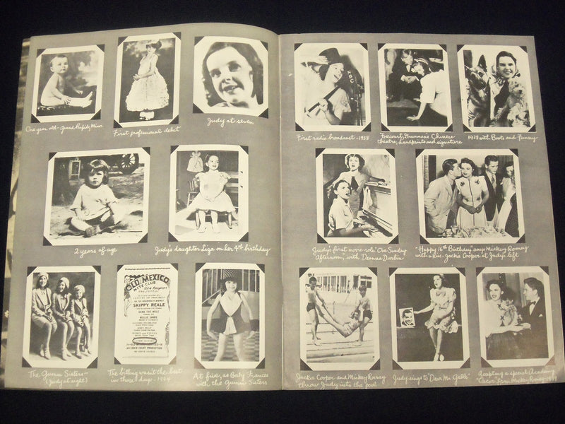 1957 THE STORY OF JUDY GARLAND PROGRAM - GREAT PHOTOS - J 1905