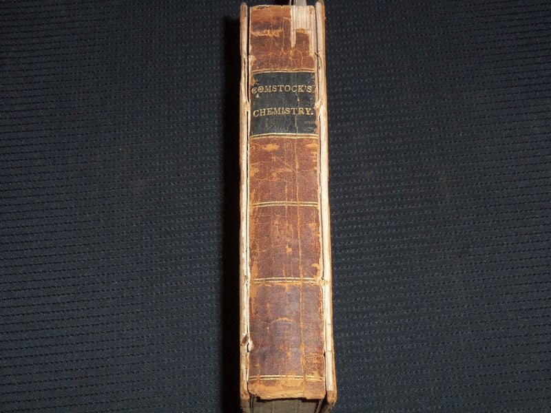 1836 ELEMENTS OF CHEMISTRY BOOK BY J. L. COMSTOCK, M. D. - 19TH EDITION - J 8121