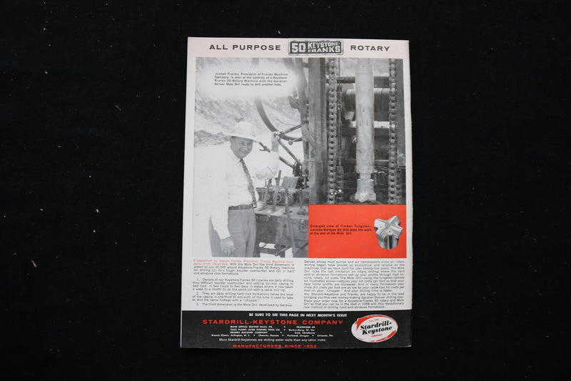 1958 JANUARY WATER WELL JOURNAL MAGAZINE - E 10499
