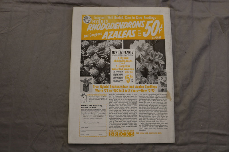 1953 MARCH HORTICULTURE MAGAZINE - BEAUTIFUL SCENERY COVER - ST 1015K