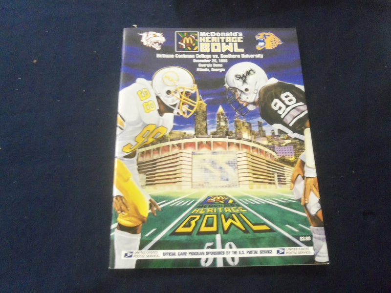 1996 DEC 28 HERITAGE BOWL PROGRAM - BETHUNE-COOKMAN VS SOUTHERN UNIV - ST 602R