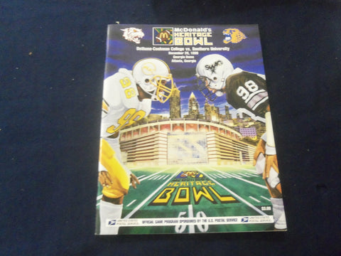 1996 DEC 28 HERITAGE BOWL PROGRAM - BETHUNE-COOKMAN VS SOUTHERN UNIV - ST 602R