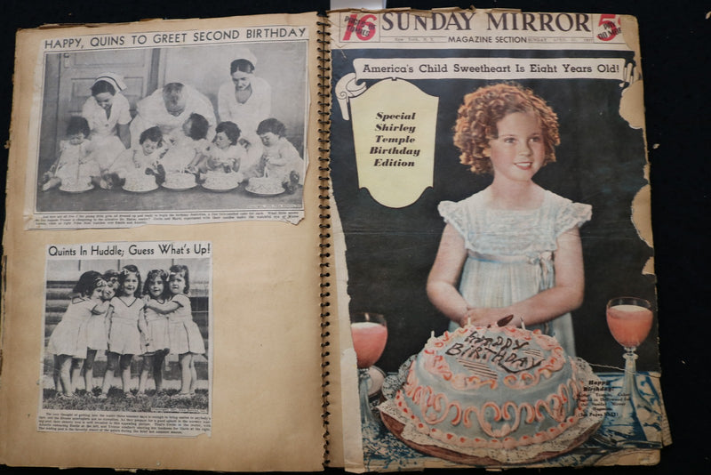 DIONNE QUINTUPLETS SCRAPBOOK, LOADED - E 24907