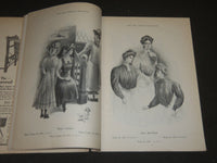 1907 MARCH NEW IDEA WOMAN'S MAGAZINE - COLOR FASHION - ILLUSTRATIONS - ST 254