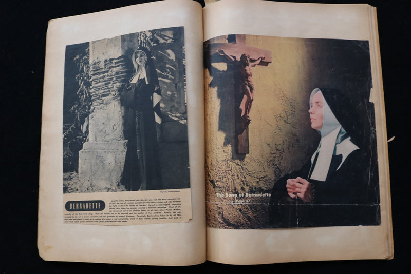 1940'S MOVIE STARS SCRAPBOOK -LUCILLE BALL-JENNIFER JONES-GREER GARSON - E 24941