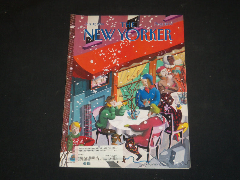 1994 JANUARY 17 THE NEW YORKER MAGAZINE - ILLUSTRATED COVER - NY 1617