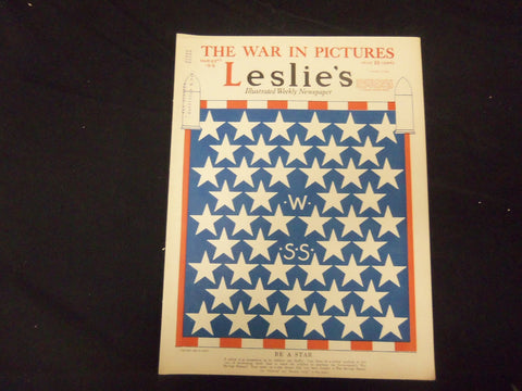 1918 MARCH 23 LESLIE'S WEEKLY MAGAZINE - BE A STAR - ST 2191