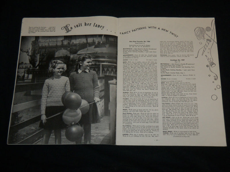 1946 BEAR BRAND HAND KNITS FOR CHILDREN SOFTCOVER VOLUME NO. 331 - J 6737