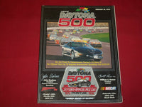 1996 FEB 18 38TH DAYTONA 500 RACING PROGRAM W/PATCH - GREAT PHOTOS - B 6341