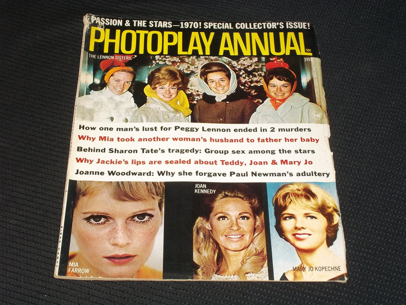 1970 PHOTOPLAY ANNUAL MAGAZINE - THE LENNONS FRONT COVER - E 928