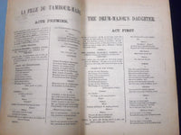 1880 MAURICE GRAU'S FRENCH OPERA CO. PROGRAM LA FILLE DU TAMBOUR MAJOR - J 1886