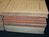 1933-1956 ARCHIVIO DI RADIOLOGIA LOT OF 86 ISSUES - ITALIAN TEXT - WR 452