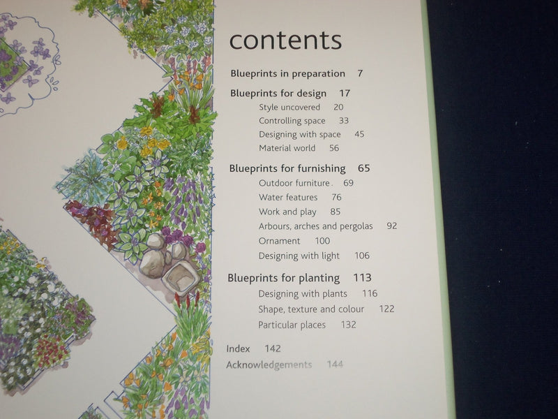 2002 BACKYARD BLUEPRINTS STYLE DESIGN HARDCOVER BOOK BY DAVID STEVENS - KD 2758