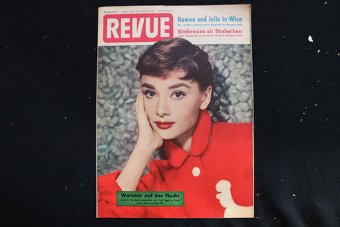 1954 AUGUST 21 REVUE MAGAZINE - AUDREY HEPBURN COVER - E 25841
