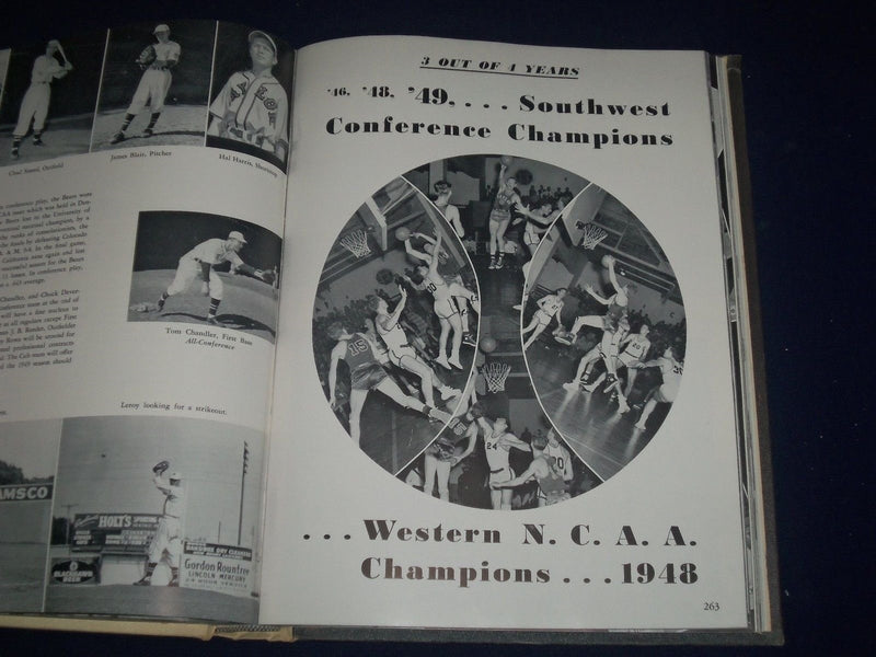 1949 THE ROUND-UP BAYLOR UNIVERSITY YEARBOOK - WACO TX - GREAT PHOTOS - YB 855