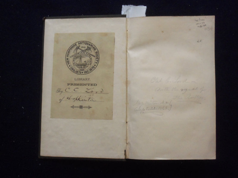 1855 THEORY OF THE MORAL SYSTEM HARDCOVER BOOK - KD 8454