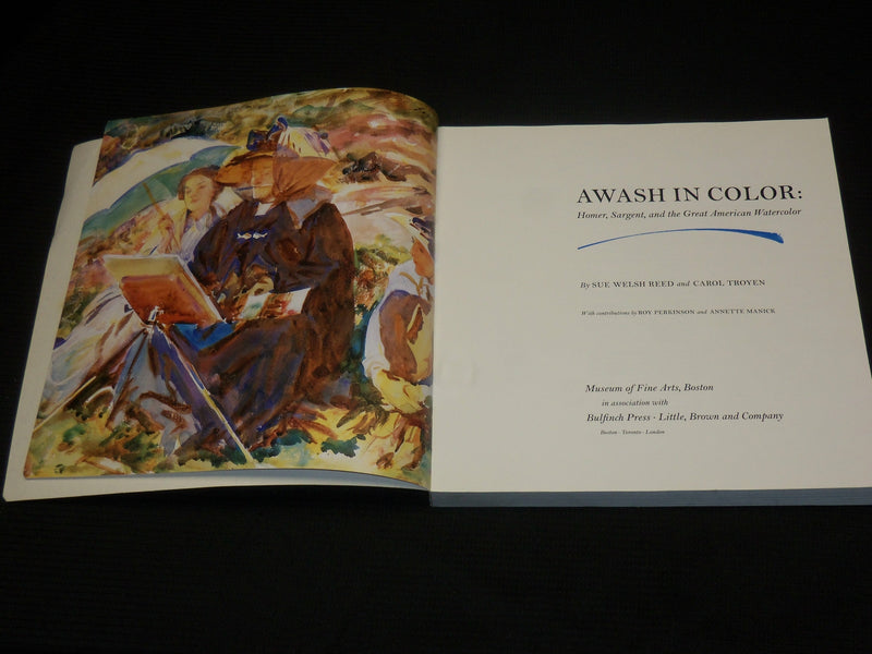 1993 AWASH IN COLOR SOFTCOVER BOOK - HOMER, SARGENT AMERICAN WATERCOLOR - R 723F