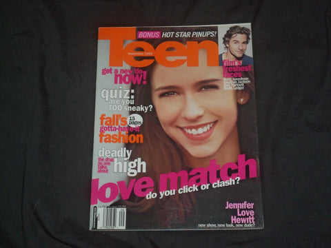 1999 SEPTEMBER TEEN MAGAZINE - JENNIFER LOVE HEWITT COVER - B 629