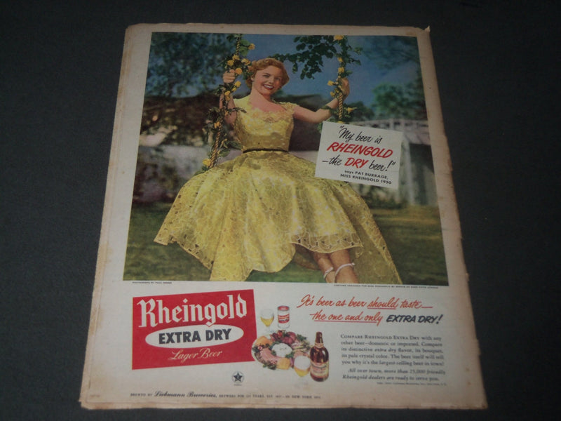 1950 JUNE 11 SUNDAY MIRROR MAGAZINE SECTION - ELEANOR PARKER COVER - J 2910