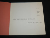 1957-1958 ARTS CLUB OF CHICAGO CATALOGS LOT OF 2 - NICE PRINTS - J 6772