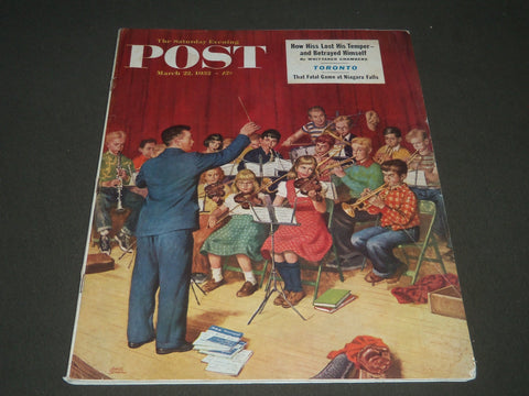 1952 MARCH 22 THE SATURDAY EVENING POST MAGAZINE - ILLUSTRATED COVER - SP 1908