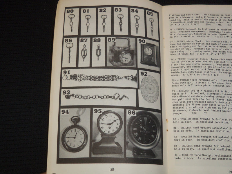 1966-1975 FINE WATCHES AND VERTU AUCTION CATALOGS LOT OF 7 - O 2820B
