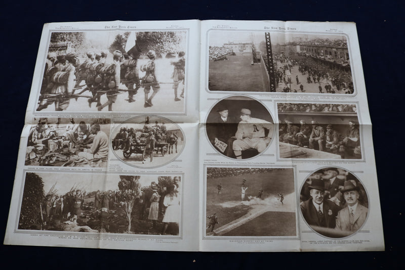 1914 OCTOBER 18 NEW YORK TIMES PICTURE SECTION - WORLD SERIES - NP 8880