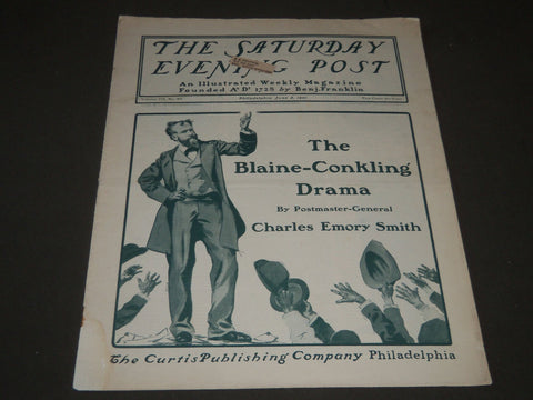 1901 JUNE 8 THE SATURDAY EVENING POST MAGAZINE - ILLUSTRATED COVER - SP 536