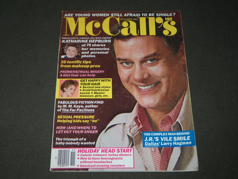 1984 NOVEMBER MCCALL'S MAGAZINE - LARRY HAGMAN COVER - B 2937