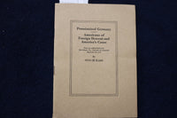 1917 PRUSSIANIZED GERMANY SOFTCOVER BOOK BY OTTO H. KAHN - K 1595