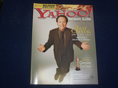 1998 APRIL YAHOO! INTERNET LIFE MAGAZINE - BILLY CRYSTAL COVER - B 6496
