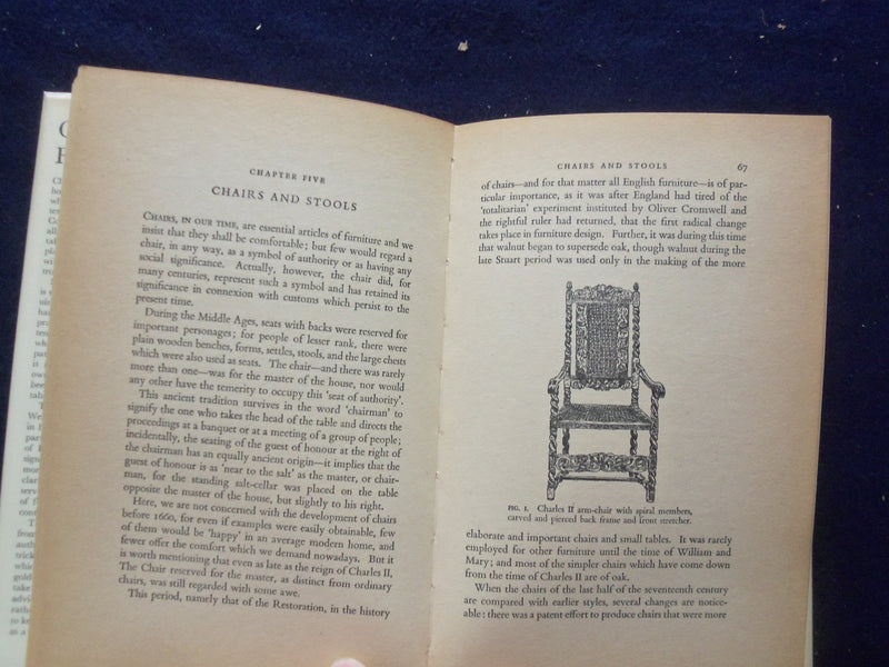 1964 OLD FURNITURE HARDCOVER BOOK BY EDWARD WENHAM - KD 8400