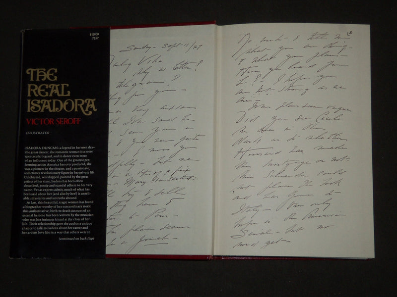 1971 THE REAL ISADORA BOOK BY VICTOR SEROFF - FIRST PRINTING - KD 3792