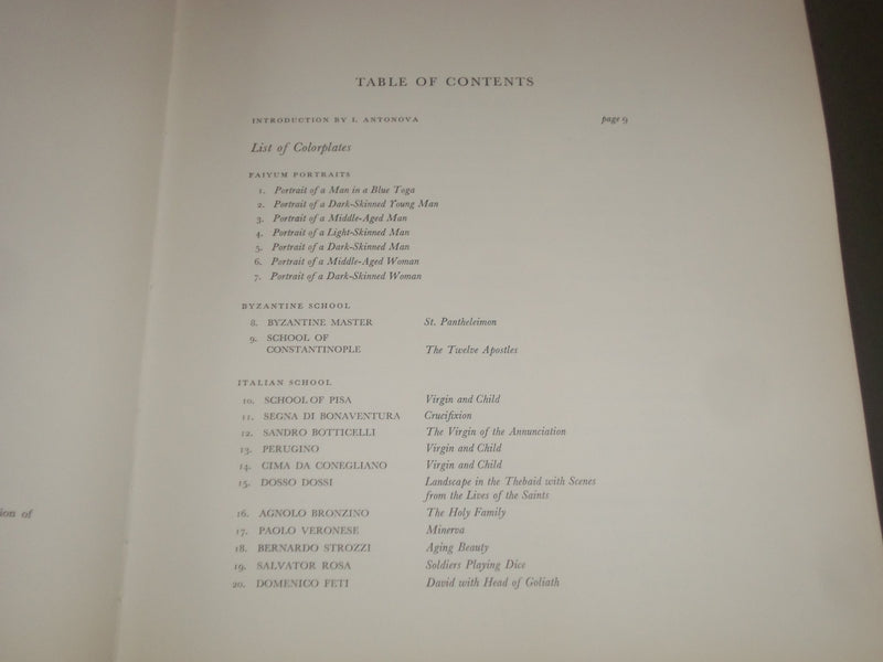 1964 GREAT PAINTINGS FROM THE THE PUSHKIN MUSEUM BY K. M. MALITSKAYA - I 1462