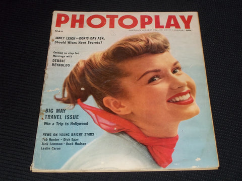 1955 MAY PHOTOPLAY MAGAZINE - DEBBIE REYNOLDS FRONT COVER - E 16666