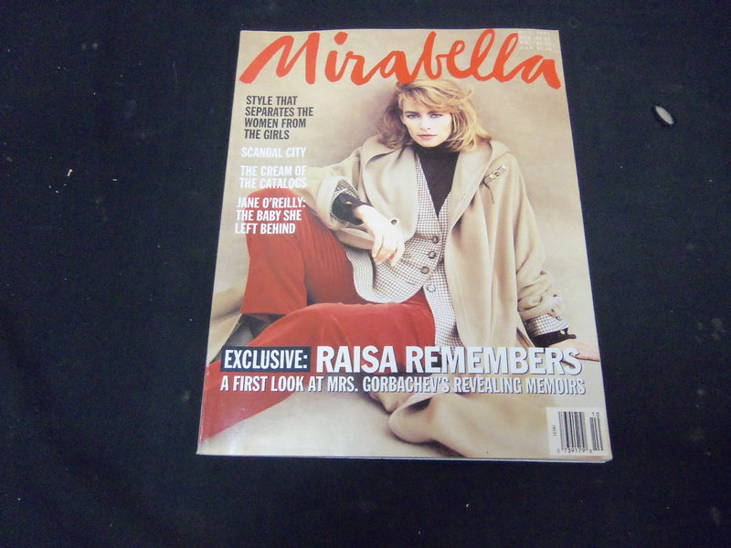 1991 OCTOBER MIRABELLA MAGAZINE - ISSUE #29 - JOANNA PACULA COVER - ST 4268