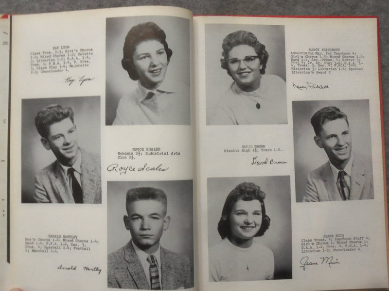 1958 THE PIRATE LOG ILLIOPOLIS HIGH SCHOOL YEARBOOK - ILLIOPOLIS, IL - YB 3347