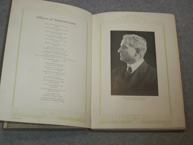 1928 L'AGENDA BUCKNELL UNIVERSITY YEARBOOK - LEWISBURG, PENNSYLVANIA - YB 2029
