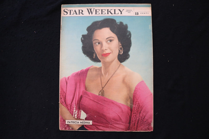 1952 JANUARY 5 STAR WEEKLY MAGAZINE - PATRICIA MEDINA COVER - E 26118