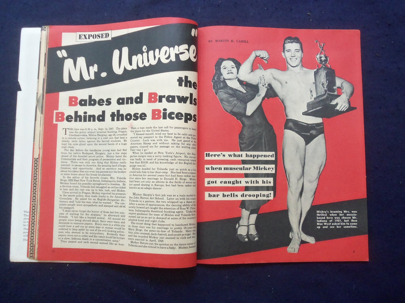 1956 NOVEMBER EXPOSED MAGAZINE - ELVIS-ELIZABETH TAYLOR-ANITA EKBERG - SP 4781M