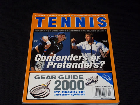 2000 APRIL TENNIS MAGAZINE - HAAS & KIEFER FRONT COVER - E 2229
