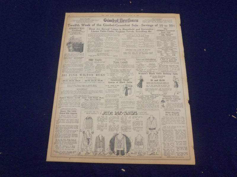 1918 JUNE 16 NEW YORK TIMES-1,000,000 AMERICANS TO BE IN FRANCE BY JULY- NT 9088